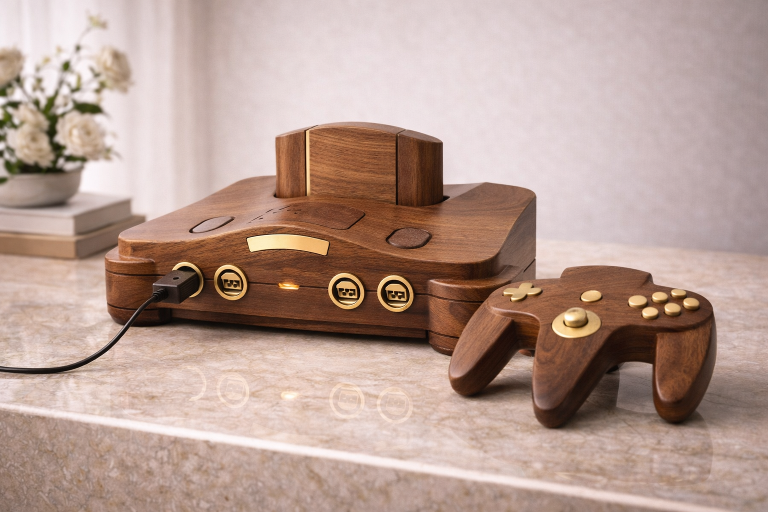 Nintendo Decorativo en Madera